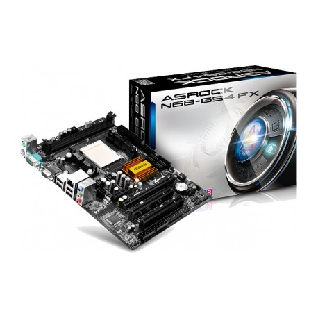 Tarjeta Madre ASRock micro ATX N68-GS4 FX, S-AM3, NVIDIA nForce 630a, USB 2.0, 16GB DDR3, para AMD