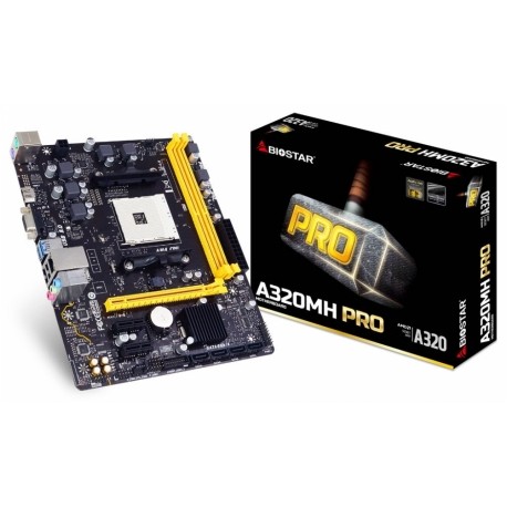 Tarjeta Madre Biostar micro ATX A320MH PRO, S-AM4, AMD A320, HDMI, USB 3.0, 32GB DDR4, AMD