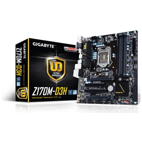 Tarjeta Madre Gigabyte micro ATX GA-Z170M-D3H, S-1151, Intel Z170, HDMi, USB