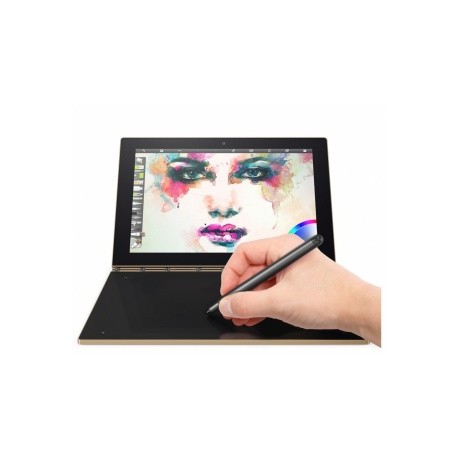 Lenovo 2 en 1 Yoga Book 10.1'', Intel Atom x5-Z8550 1.44GHz, 4GB, 64GB MicroSD, Windows 10 Pro 64-bit, Negro