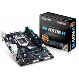 Tarjeta Madre Gigabyte micro ATX GA-H81M-H (rev. 1.0), S-1150, Intel H81, HDMI, USB 2.0