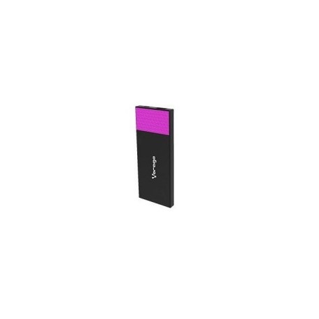 Cargador Portátil Vorago Power Bank PB-200-PK, 3800mAh, Negro/Rosa