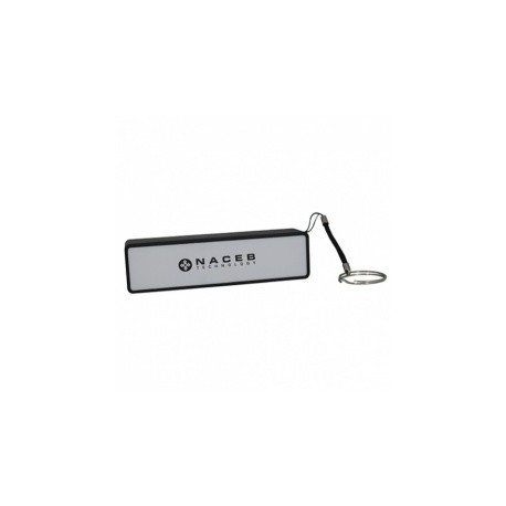 Cargador Portátil Naceb NA-606, 2200mAh, Negro/Plata