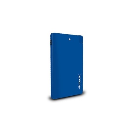 Cargador Portátil Acteck Power Bank PB-250, 2500mAh, Azul