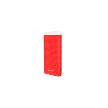 Cargador Portátil Vorago PowerBank PB-400, 10.000mAh, Rojo