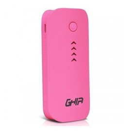 Cargador Portátil Ghia Power Bank Volta GAC-021, 3600mAh, Rosa