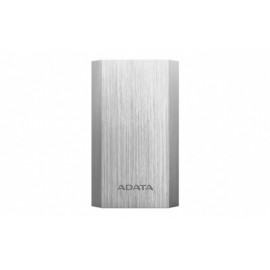 Cargador Portátil Adata Power Bank AA10050, 10.050mAh, Plata