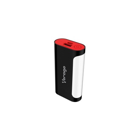 Cargador Portátil Vorago PowerBank 201, 6000mAh, USB y Micro-USB, Negro/Rojo