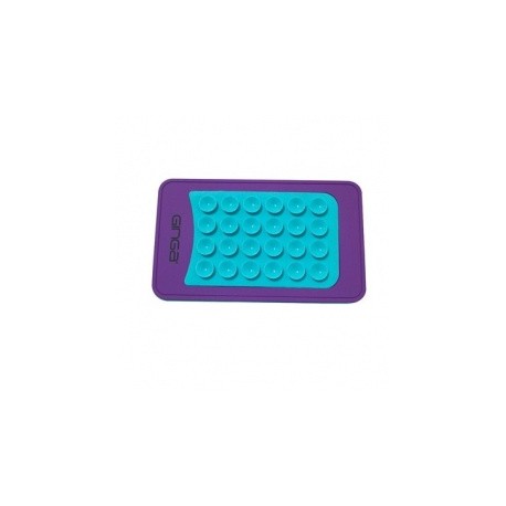 Cargador Portátil Ginga PowerBank Rubber, 4000mAh, Morado/Turquesa