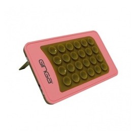 Cargador Portátil Ginga PowerBank Rubber, 4000mAh, Dorado/Rosa