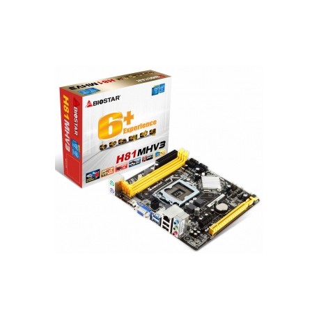 Tarjeta Madre Biostar micro ATX H81MHV3, S-1150, Intel H81, HDMI, USB