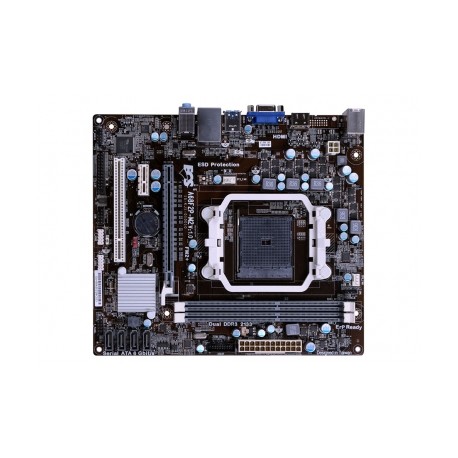 Tarjeta Madre ECS micro ATX A68F2P-M2 (V1.0), S-FM2, AMD A68H, HDMI, USB 3.0, 16GB DDR3, para AMD