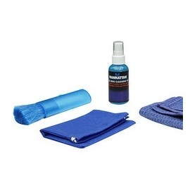 Manhattan Kit de Limpieza para PC y Pantalla - incluye Solución de Limpieza, Brocha, Paño de Microfibra y Bolsa para Guardar