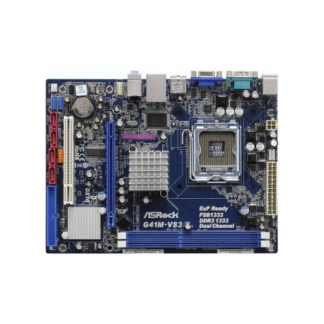 Tarjeta Madre ASRock micro ATX, S-775, 8GB DDR3, para Intel