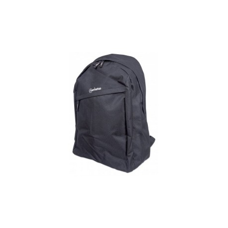 Manhattan Mochila Knappack de PVC/Poliester para Laptop 15.6'' Negro