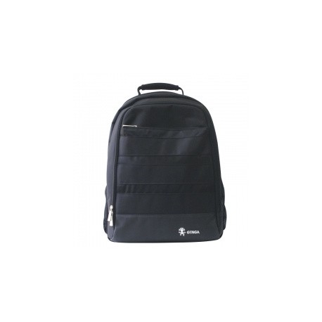 Ginga Mochila Venecia de Nilón/PVC para Laptop 15.6'' Negro