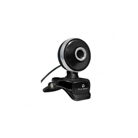 True Basix Webcam Estándar TBCW-001, 640 x 480 Pixeles, USB 2.0, Negro