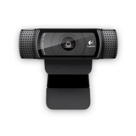 Logitech Webcam con Micrófono C920, 15MP, 1920 x 1080 Pixeles, USB 2.0, Negro