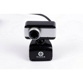 Naceb Webcam NA-297, 0.3MP, 640 x 480 Pixeles, USB, Negro/Gris