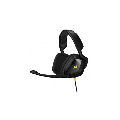 Corsair Audífonos Gamer VOID Stereo, Alámbrico, 3.5mm, Negro/Amarillo