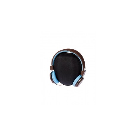 Grixx Audífonos Retro, Alámbrico, 1.2 Metros, 3.5mm, Azul/Marrón