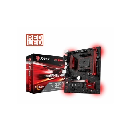 Tarjeta Madre MSI micro BTX B350M GAMING PRO, S-AM4, AMD B350, HDMI, USB 3.0, 32GB DDR4, para AMD