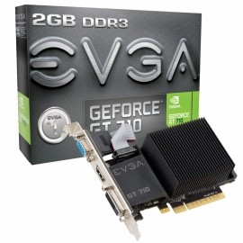 Tarjeta de Video EVGA NVIDIA GeForce GT 710, 2GB 64-bit DDR3, PCI Express 2.0