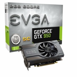 Tarjeta de Video EVGA NVIDIA GeForce GTX 950 SC GAMING, 2GB 128-bit GDDR5, PCI Express 3.0 x16