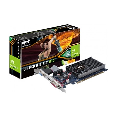 Tarjeta de Video ESC NVIDIA GeForce GT 610, 1GB 64-bit DDR3, PCI Express 2.0