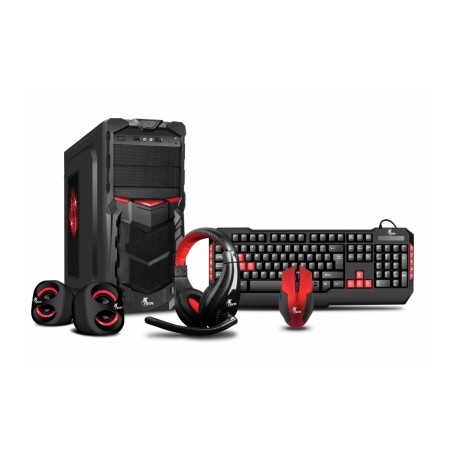 Gabinete Xtech XT-GMR-S LED Rojo, Tower, ATX, USB 2.0, con Fuente de 800W