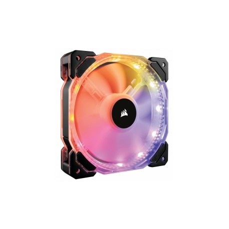 Ventilador Corsair HD120 RGB, 120mm, 800-1725RPM, Negro - con Controlador