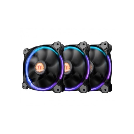 Ventilador Thermaltake RIing 14, 140mm, 800-1400 RPM, Negro - 3 Piezas