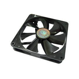 Ventilador Cooler Master Silent Fan, 140mm, 1000RPM, Negro