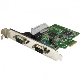 StarTech.com Tarjeta Serial PCI Express de 2 Puertos DB9 RS232