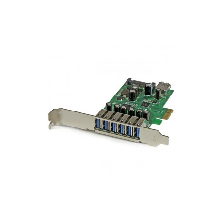 StarTech.com Tarjeta PCI Express de 7 Puertos USB 3.0, SATA, 5 Gbit