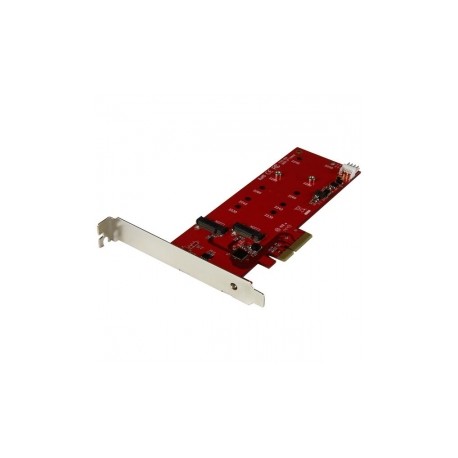 StarTech.com Tarjeta Controladora M.2 SATA III PCI Express para 2x SSD