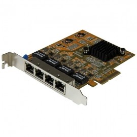 StarTech.com Tarjeta PCI Express Ethernet Gigabit de 4 Puertos RJ-45, Alámbrico, 2000 Mbit
