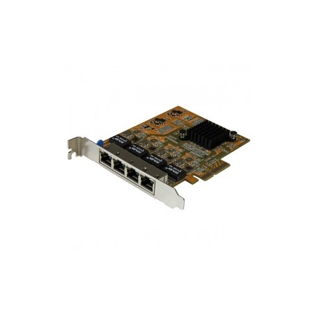 StarTech.com Tarjeta PCI Express Ethernet Gigabit de 4 Puertos RJ-45, Alámbrico, 2000 Mbit