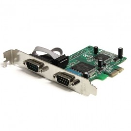 StarTech.com Tarjeta PCI Express de 2 Puertos Serie Serial RS232 DB9 UART 16950