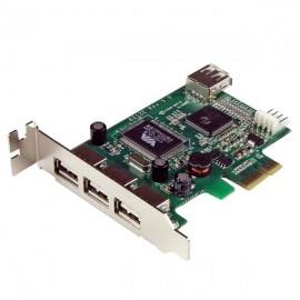 StarTech.com Tarjeta PCI Express Perfil Bajo USB 2.0 de Alta Velocidad