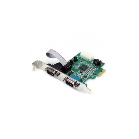 StarTech.com Tarjeta PCI Express Nativo de 2 Puertos Serie RS232 con UART 16950