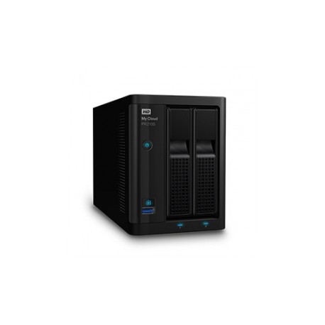 Western Digital My Cloud PR2100 NAS de 2 Bahías Hot Swap, 12TB, Intel Pentium N3710 1.60GHz, USB 3.0,