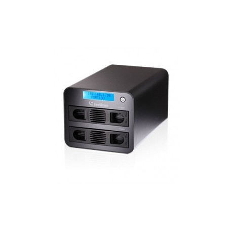 GeoVision NAS para Videovigilancia GV-NAS2008 de 2 Bahías, max. 8TB, 1x USB 2.0, 1x RJ-45