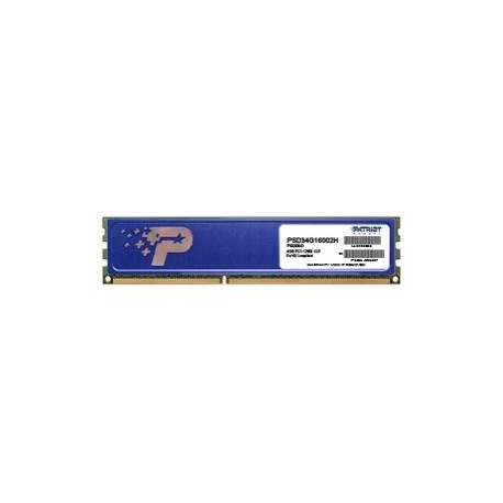 Memoria RAM Patriot PC3-12800 DDR3, 1600MHz, 4GB, Non-ECC, CL9