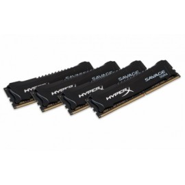 Kit Memoria RAM Kingston HyperX Savage Black DDR4, 2666MHz, 32GB (4 x 8GB), CL13, XMP