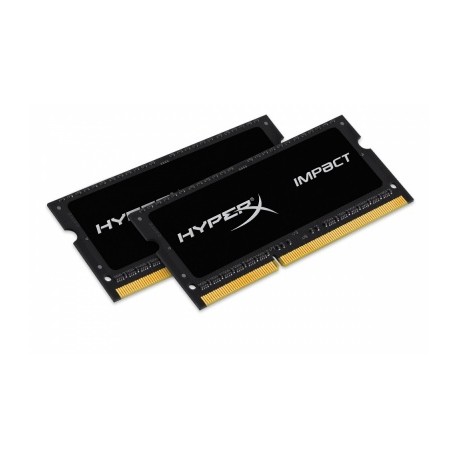 Kit Memoria RAM Kingston HyperX Impact Black DDR3L, 1600MHz, 16GB (2 x 8GB), CL9, SO-DIMM, 1.35v