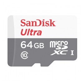 Memoria Flash SanDisk Ultra, 64GB microSDXC UHS-I Clase 10, con Adaptador