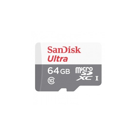 Memoria Flash SanDisk Ultra, 64GB microSDXC UHS-I Clase 10, con Adaptador