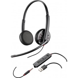 Plantronics Audífonos C325, Alámbrico, 3.5mm/USB, Negro