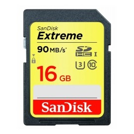 Memoria Flash SanDisk Extreme, 16GB SDHC UHS-I U3 Clase 10